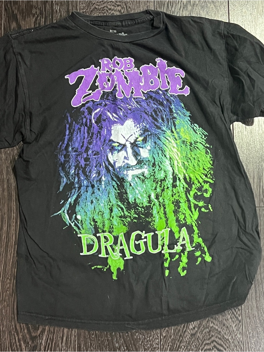 'Dragula' Graphic Tee - Black with Purple & Green